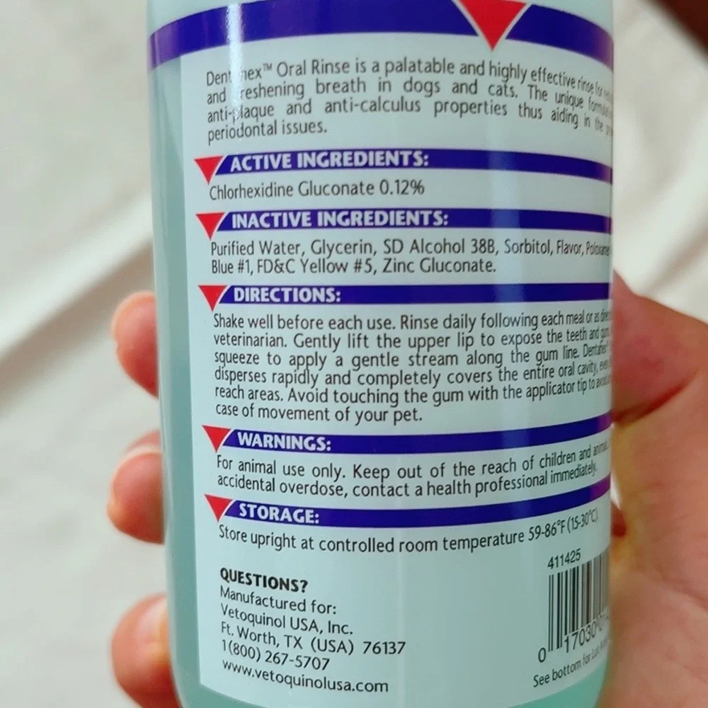 Oral rinse for dogs&cats